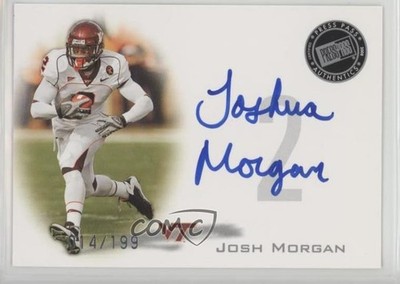 2008 Press Pass Signings Silver 14/199 Josh Morgan #PPS-JM Rookie Auto RC 0af