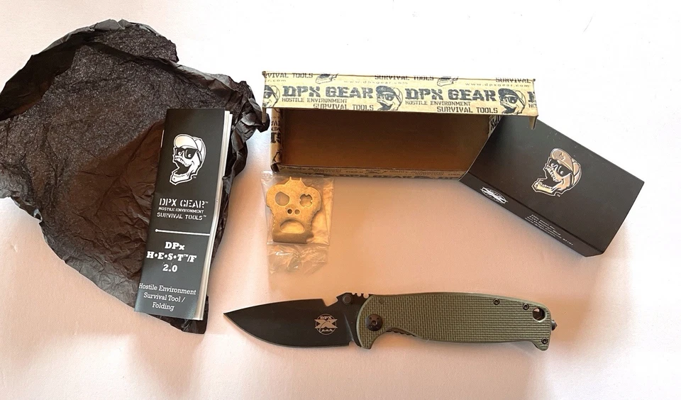 DPx Gear HEST/F 2.0 Folder Set Right Handed  3.25" D2  Blade-New In The Box - Image 4 of 4