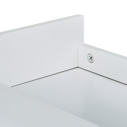 Slim Rolling Cabinet Cart Trolley Bathroom Shelf Unit Storage White 78x21.5x63cm - Picture 5 of 7