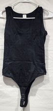Women's Black Tank Bodysuit Top Sleeveless XXXL