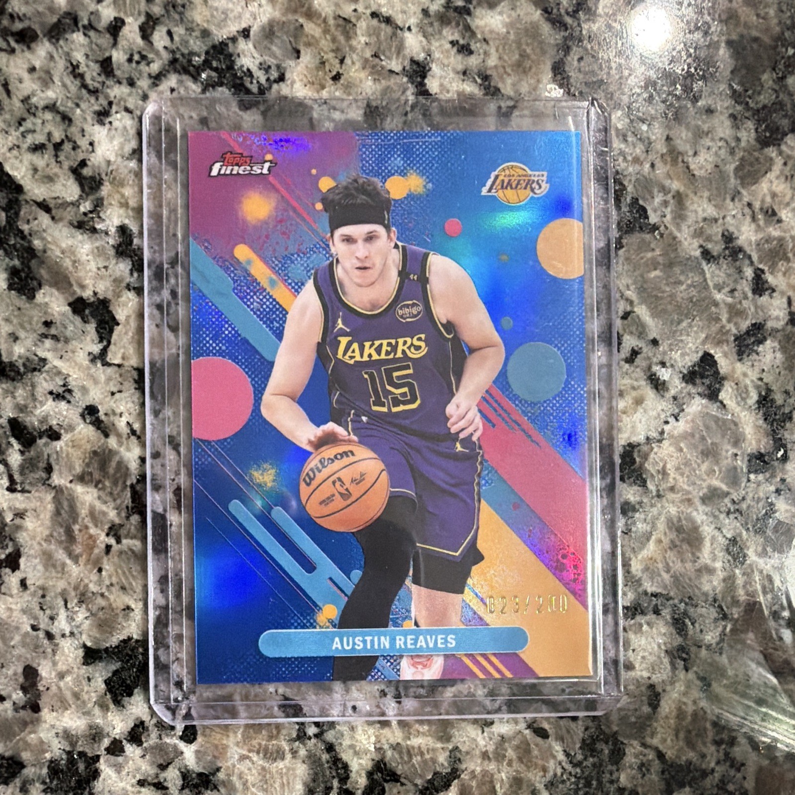 Topps Finest Austin Reaves Los Angeles Lakers #80 2024-25 Serial #/200