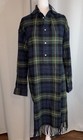 Polo Ralph Lauren Women’s Cotton Flannel Dress Size 16 $348 NWT MIDI Plaid Prep