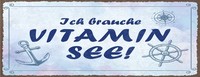 Holzschild 10X27 Cm Ich Brauche Vitamin See Deko Geschenk Schild