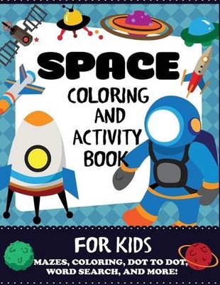 Blue Wave Press Space Coloring and Activity Book for Kids (Taschenbuch)
