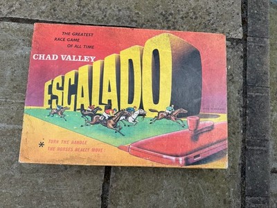 Chad Valley Escalado G11 Pferderennen Spiel Rennen Vintage komplett 60er siehe Bilder