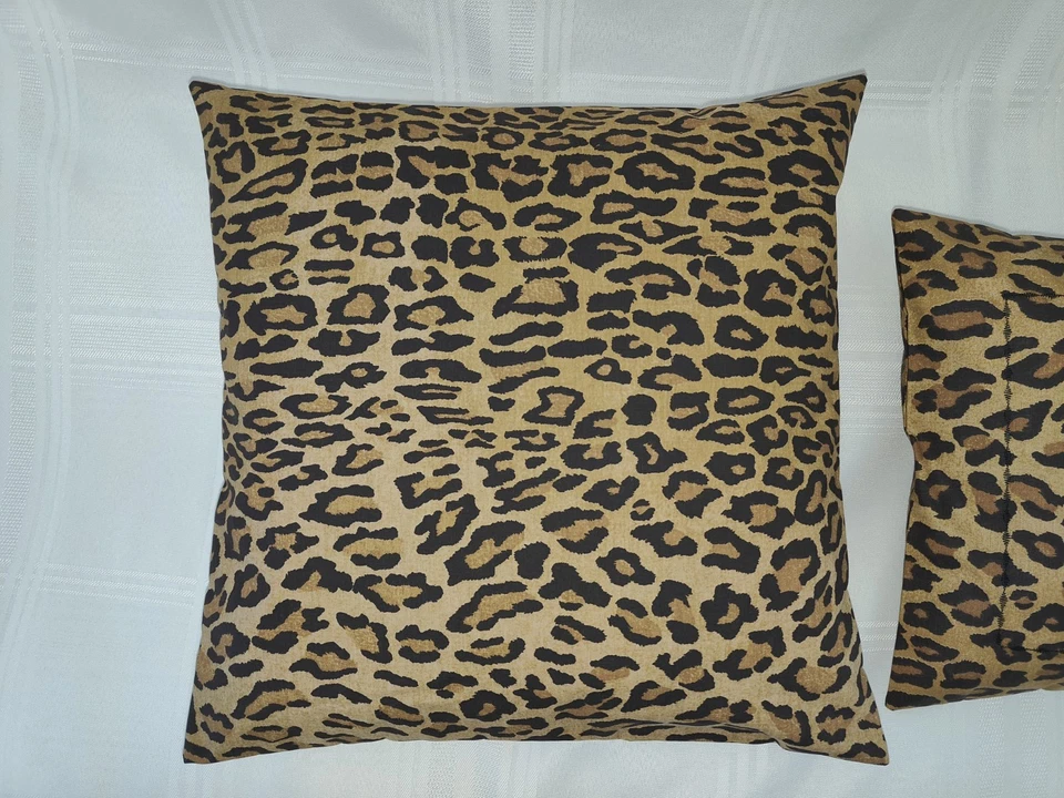 2 RALPH LAUREN ARAGON ЛЕОПАРД БРОСИТЬ ПОДУШКУ НАВОЛОЧКИ 12 x 16 и 16 x 16 дюймов новый - Изображение 4 из 4