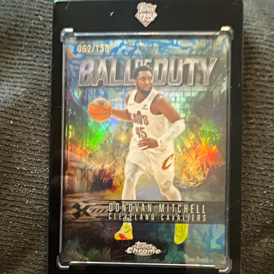 Topps Chrome 2025-26 Donovan Mitchell Cavaliers Ball of Duty BD-7 Blue /150