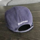 Casquette de camp Supreme Lacoste Pique Knit bleu marine casquette snapback 5 panneaux 