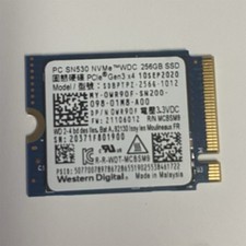 Western Digital SN530 256GB NVMe PCIe Gen3x4 M.2 2230 SSD Blue