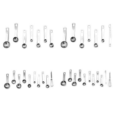 7/10/11Pcs Cake Baking Stainless Steel Measuring Cups Kitchen Measuring Spoons