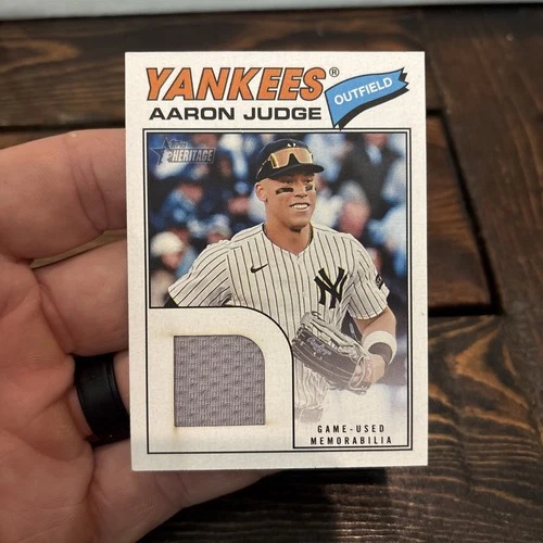 2026 Topps Heritage Aaron Judge Game Used Patch Yankees