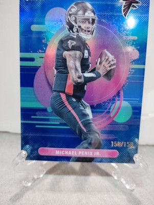 2025 Topps Finest Uncommon Blue REFACTOR Michael Penix Jr. Falcons #123 150/150