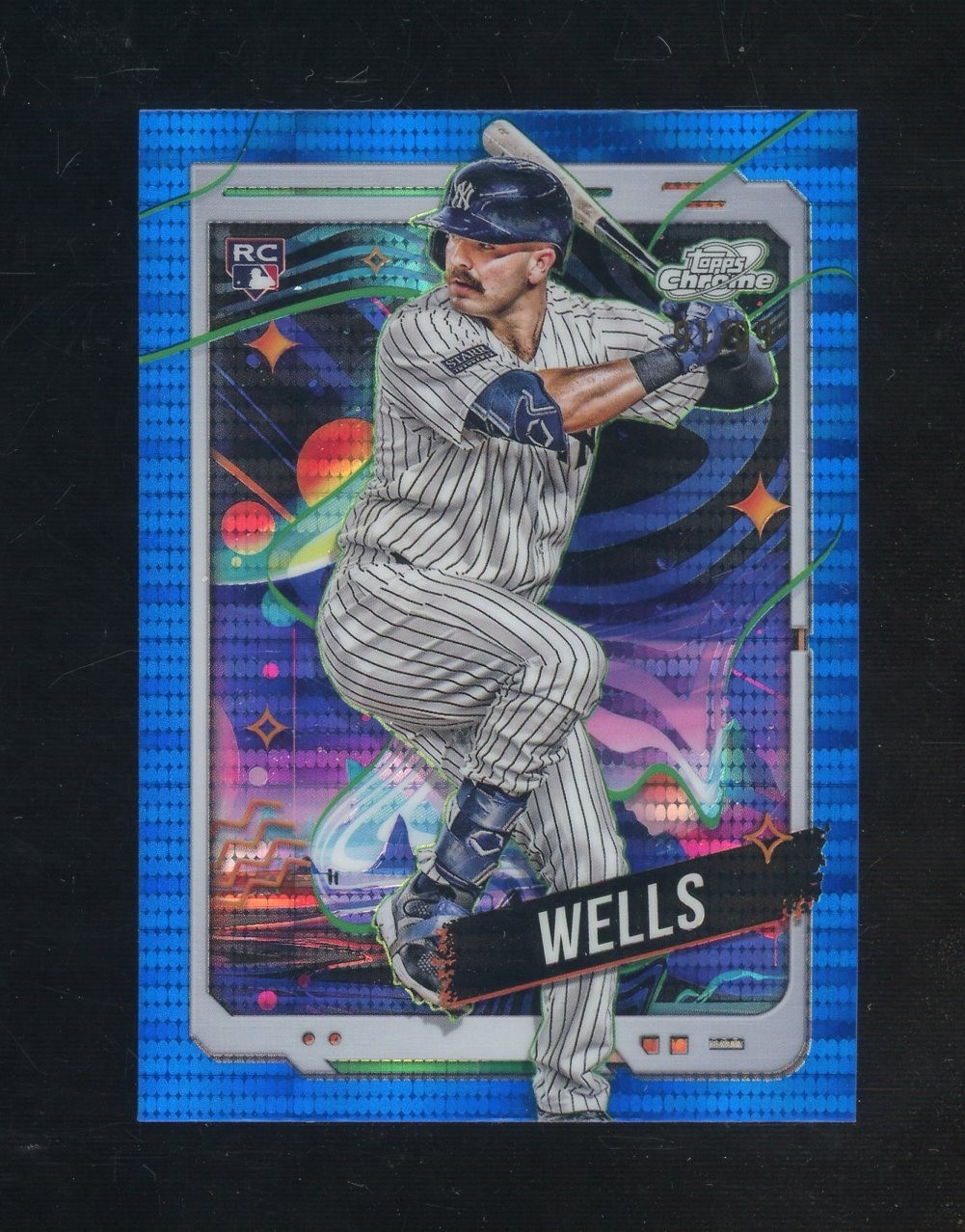 2024 Topps Cosmic Chrome Blue Moon Refractor #88 Austin Wells RC Rookie 91/99