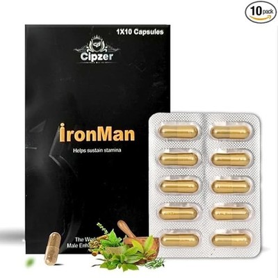 Cipzer Ironman Supplement Natural Ayurvedic Herbs Stamina Energy