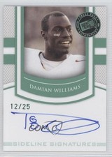 2010 Portrait Edition Sideline Signatures Emerald 12/25 Damian Williams Auto 0a7