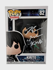 Bryce Papenbrook Signed Funko Pop Sword Art Online Kirito Autograph JSA COA 221