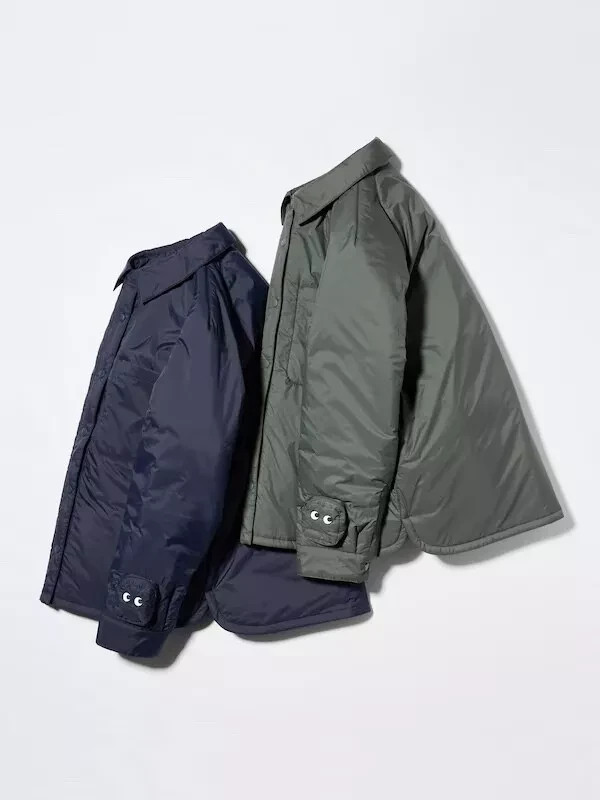 BNWT UNIQLO x ANYA HINDMARCH Navy PUFFERTECH Shirt Jacket - XS ! image 3