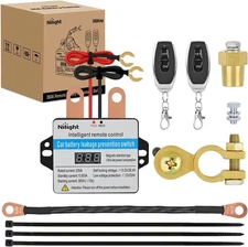 Remote Battery Disconnect Switch 12V 24V 360A Car Smart Anti-Theft Kill 