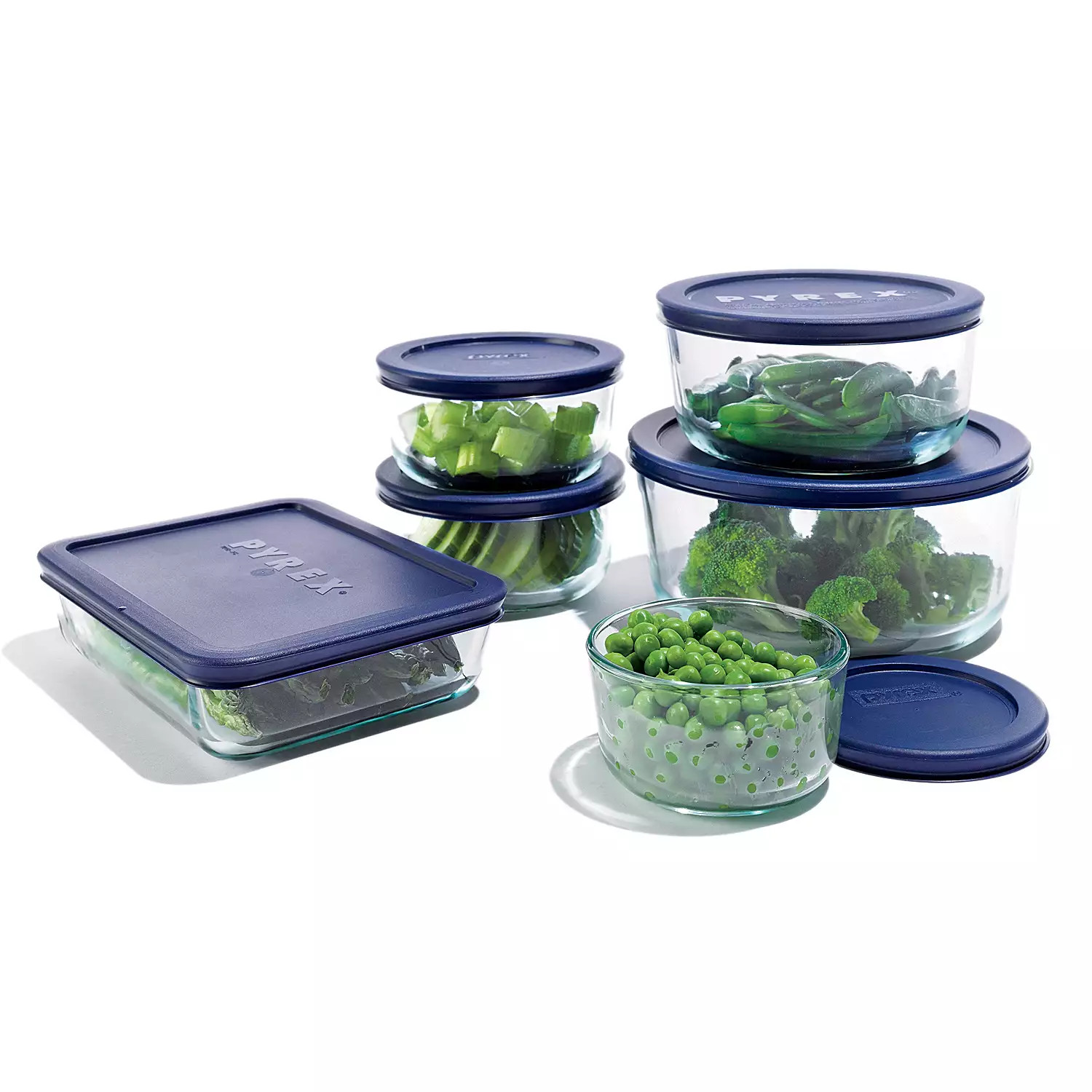 Pyrex Simply Store Plus 12-Piece Glass Food Storage Set