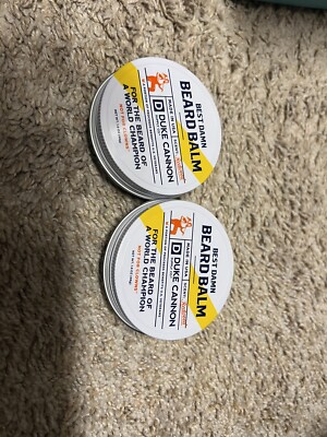 Set of 2 Duke Cannon Best Damn Beard Balm 1.6 oz