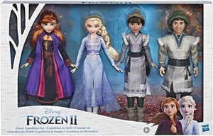 NEW Disney Frozen II Forest Expedition 4 Doll Set Anna Elsa Ryder Honeymaren