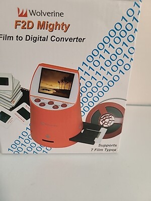 Convertisseur Film Vers Numérique Wolverine F2D – 35 Mm – Écran LCD 2,4'' – Rouge