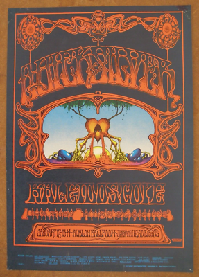 Avalon Family Dog Poster FD 101, 1968: Quicksliver, 1st print