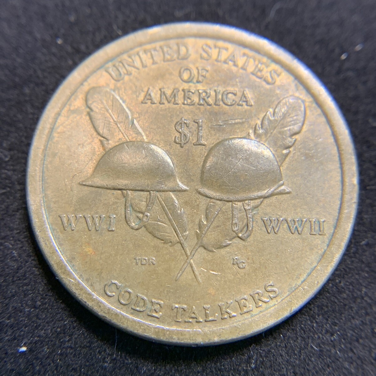 2016 “D”-American Indian Code Talkers-$1 Sacagawea -US One Dollar