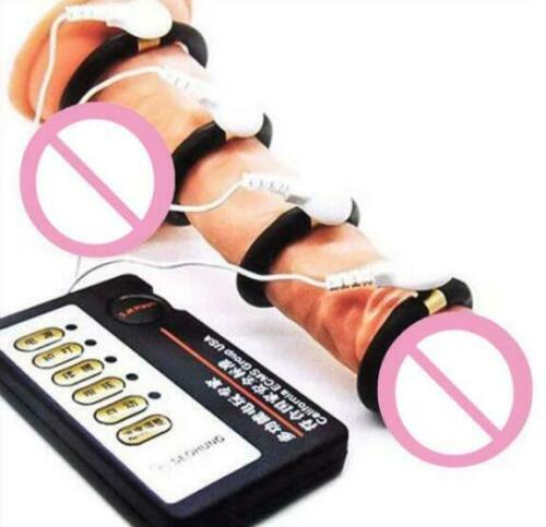 E-Stim Schock Penisring Cock Ring Elektrostimulation Therapie Hilfe Sexspielzeug