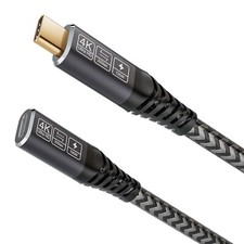 USB C Extension Cable, 3.3Ft/1M/20Gbps/100W , USB C 3.2 Extender Nylon Type ...