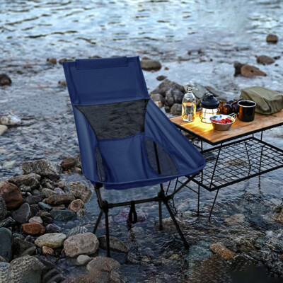 Lightweight Outdoor Folding Chair Camping Portable Back Picnic