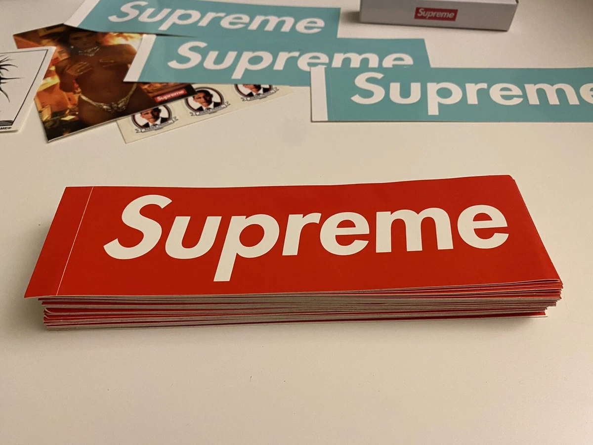 Supreme Red Box Logo Sticker, Authentic, supreme