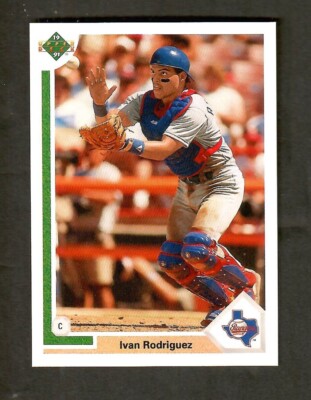 IVAN RODRIGUEZ 1991 UPPER DECK FINAL EDITION ROOKIE #55F TEXAS RANGERS