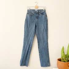Womens Good American Good Waist High Rise Medium Wash Skinny Jeans Size 2/26