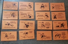 Hasbro Monopoly Chance Cards Orange Replacements YOU PICK