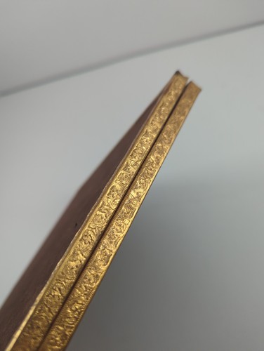 Antique 8x10 Double Hinged Photo Picture Frame Ornate Gold Tone Freestanding - Picture 14 of 21