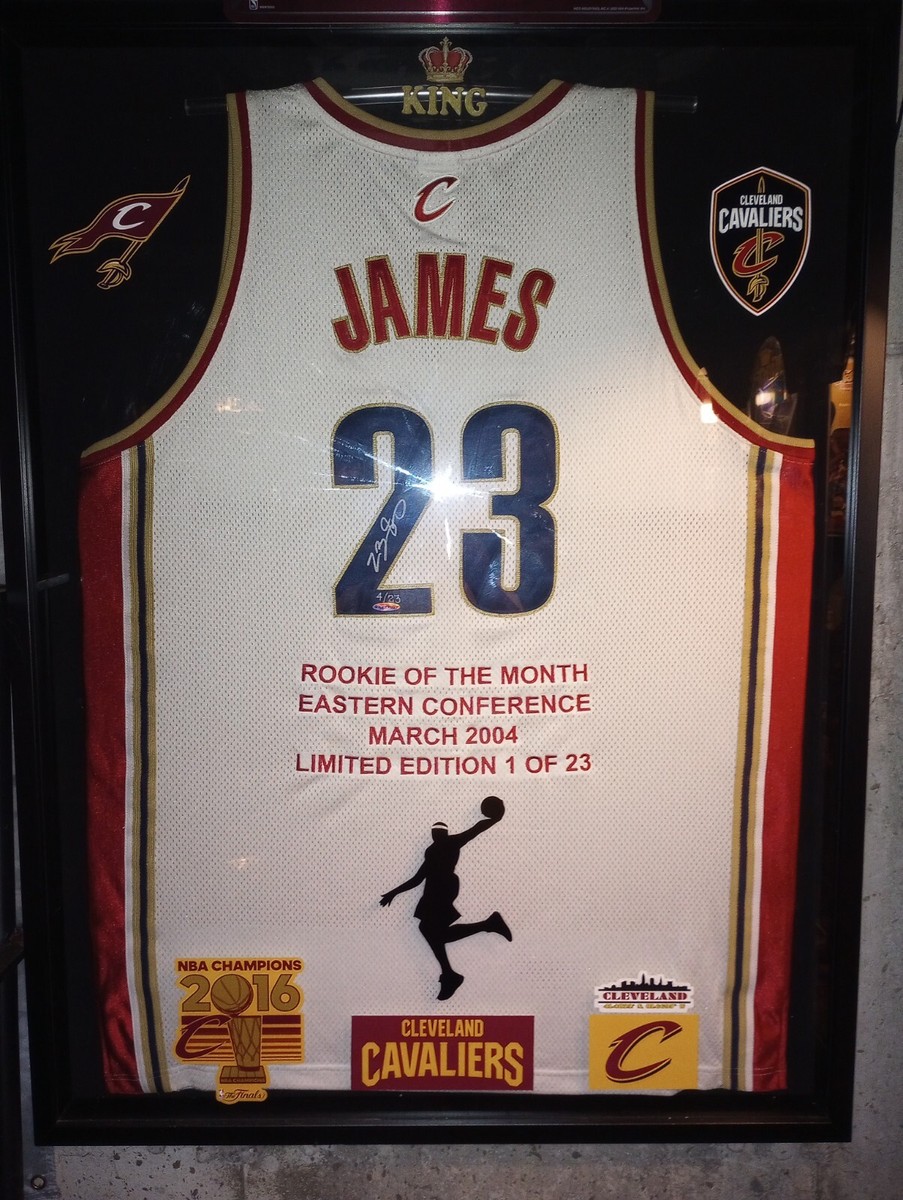 2004 Rookie Of The Month LeBron James Signed #4 Of 23 Cavaliers