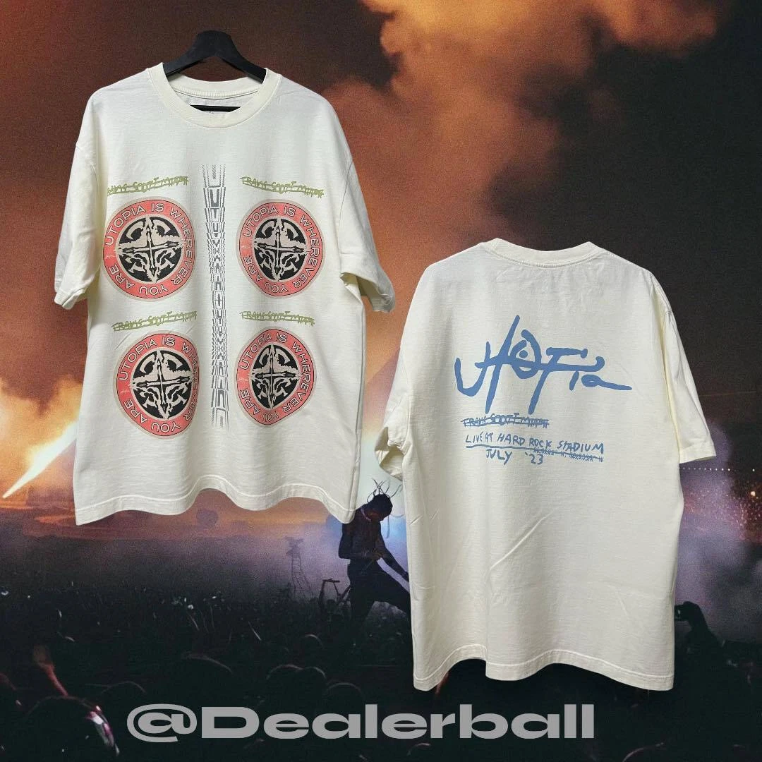Travis Scott Utopia is wherever you are Only T shirt 2 sided 2023