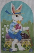 Needlepoint Handpainted EASTER Bunny HENRY Labors of Love 8x12