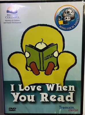 I Love When You Read (DVD, 2007) Children Reading Books (British Columbia) NEW