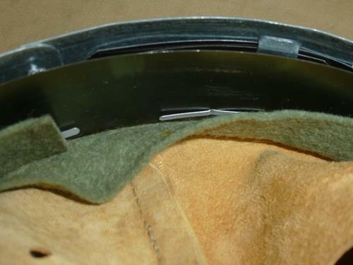 Deutscher WH Helm kompletter Kopfschmuck Modell 1940 oder 1942 Gr. 66 nA 59 - Bild 5 von 6