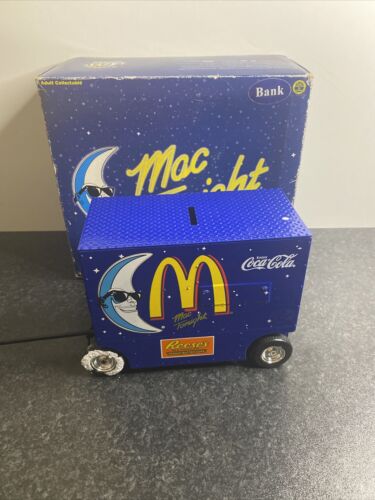 McDonalds Mac Tonight Pit Wagon Money Box Bill Elliott #94 RARE Vintage 1997 Box - 第 1/12 張圖片