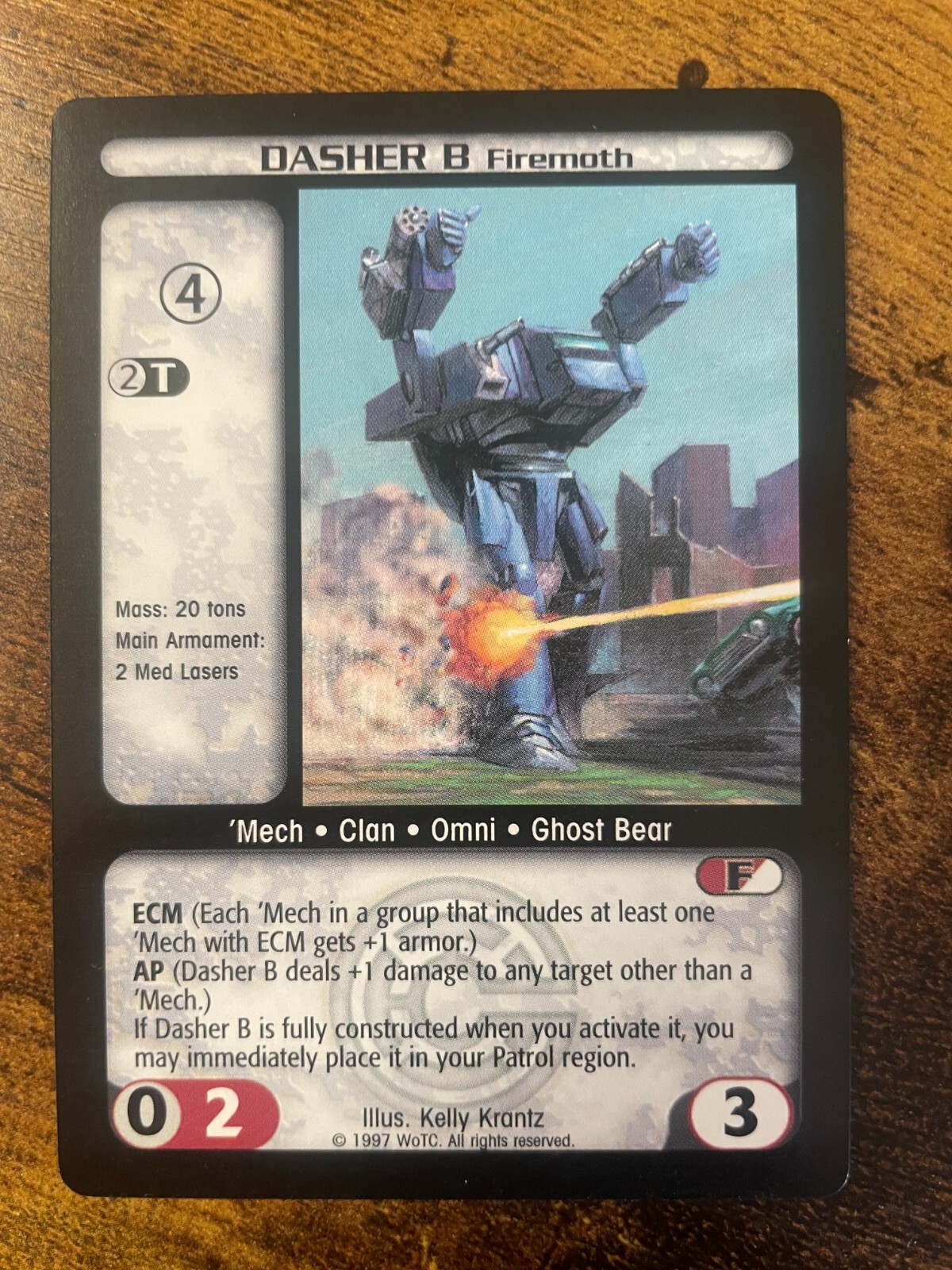Battletech CCG TCG Card Game Rare Counterstrike Dasher B | eBay