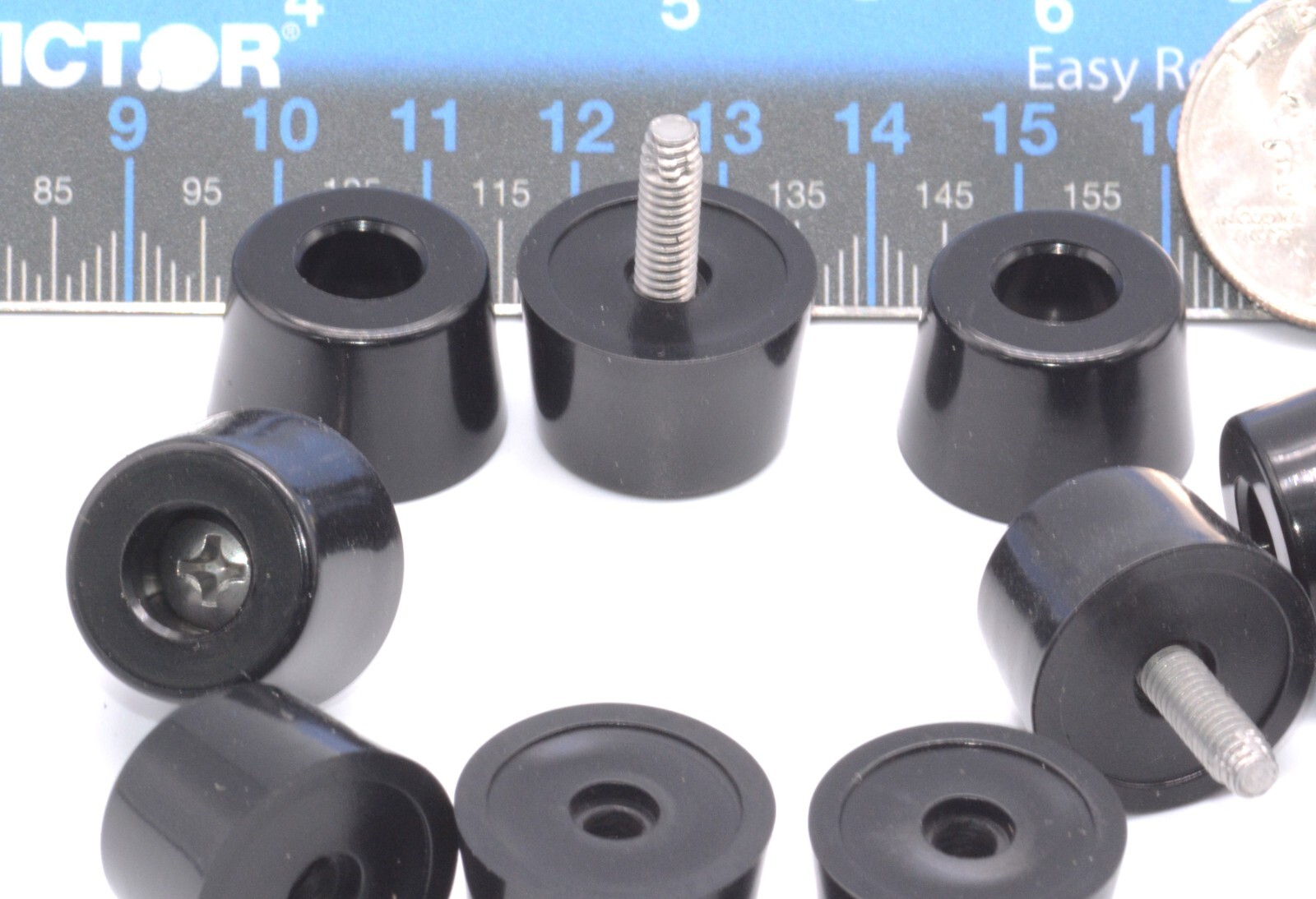 3/4” x 1/2” D X H Rubber Feet for Electronics Amps Bumpers w