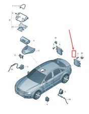 NEW AUDI A5 SPORTBACK 8T LANE CHANGE ASSIST CONTROL UNIT 8T0907568A ORIGINAL