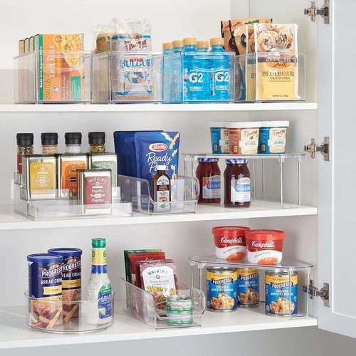 iDesign Linus Plastic Stadium Spice Racks, BPA-Free 3-Tiered Large - Set of 1 - Picture 4 of 9