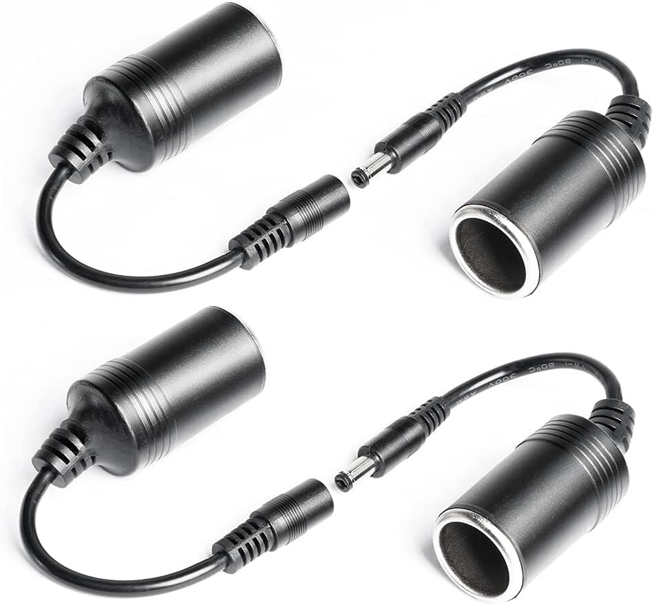 cigarette lighter end Car Cigarette Lighter Female Socket to DC 5.5mm x 2.1mm Plug Jack Adapter  Cable