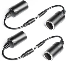 Car Cigarette Lighter Female Socket to DC 5.5mm x 2.1mm Plug Jack Adapter Cable