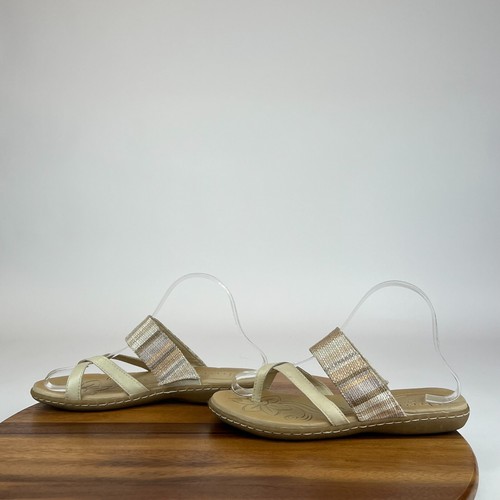Sandalias para mujer Born BOC puntera con tiras cómodas talla 7 M usadas en excelente estado - Imagen 2 de 9