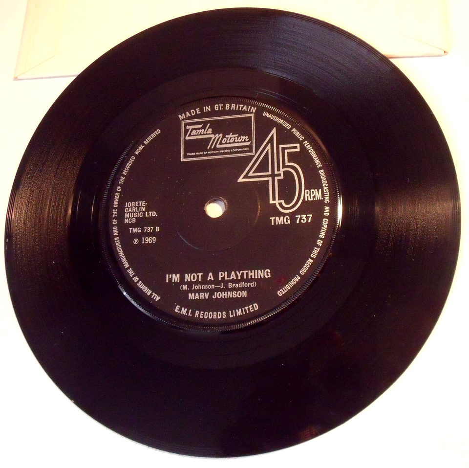 Marv Johnson So Glad You Chose Me Rare 7" Vinyl 1st Pressing